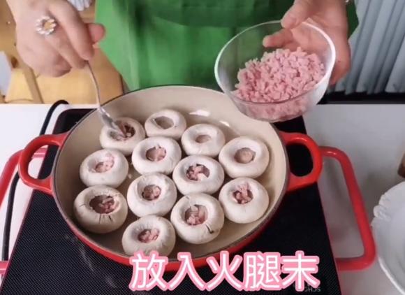 加拿大北极虾口蘑焗蛋盅，减脂餐食谱