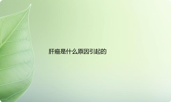 肝癌是什么原因引起的