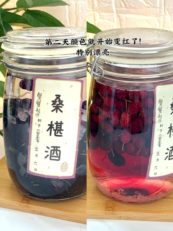 美容养颜瘦身果酒：桑葚泡果酒
