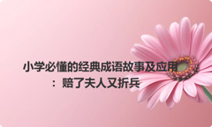 小学必懂的经典成语故事及应用：赔了夫人又折兵