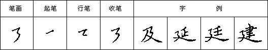规范硬笔写字入门练习：第19课（横撇+横折折撇）