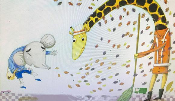 幼儿绘本故事图片配文字：小象消防员