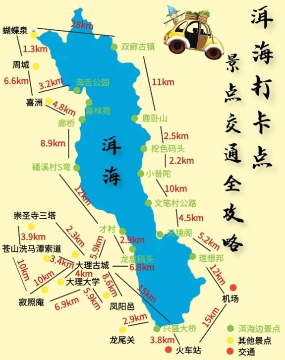 大理旅游自由行最佳路线推荐