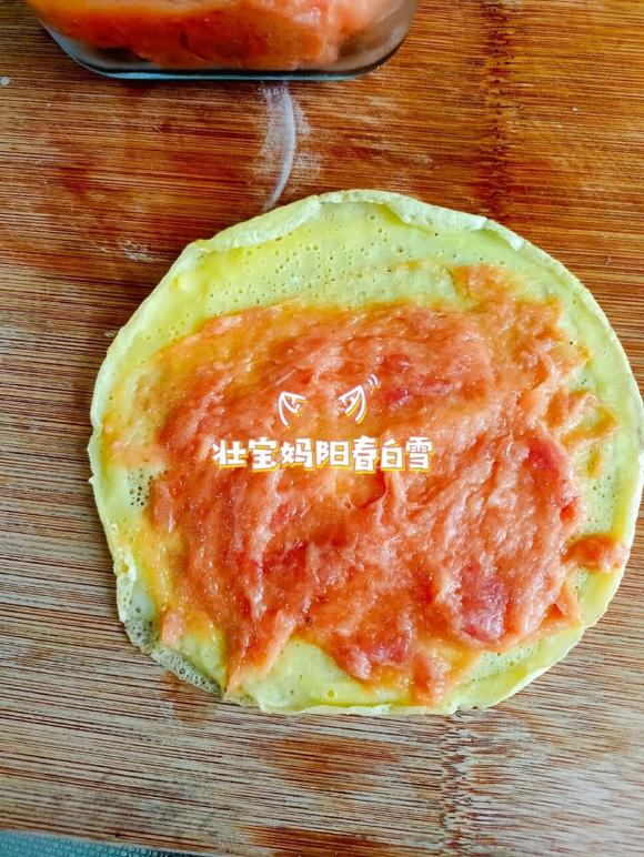 宝宝辅食早餐零食点心：蛋皮肉卷，肉蛋卷，鸡蛋肉卷
