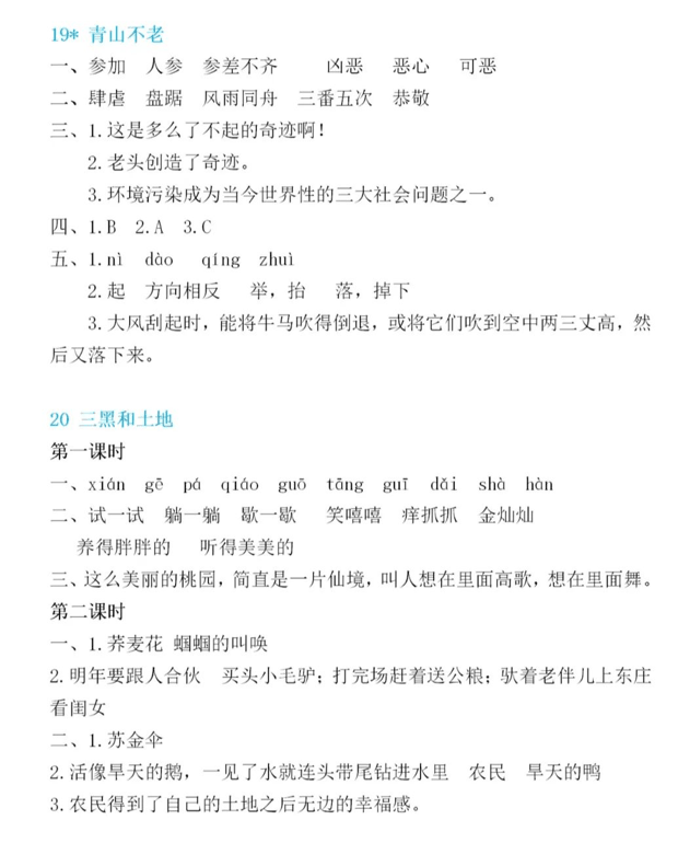 六年级语文上册第六单元知识点梳理+一课一练精编练习