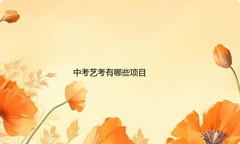 中考艺考音乐和美术两个学科具体有哪些项目？考试时间和流程是什么？