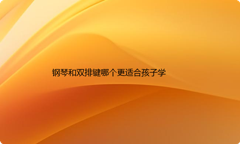 钢琴和双排键哪个更适合孩子学