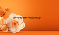 钢琴和架子鼓哪个更适合男孩子学习