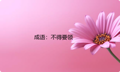 小学必懂的经典成语故事及应用：不得要领