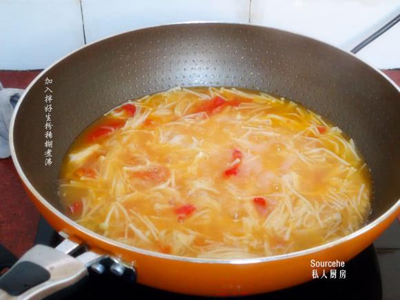 增强免疫力素菜汤:金针菇番茄汤 增强免疫力素菜汤:金针菇番茄汤