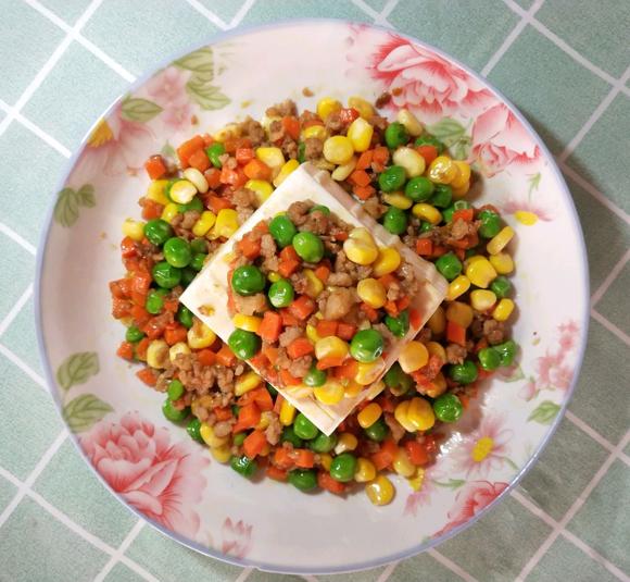 增加免疫力的早餐-三色什锦热燥豆腐