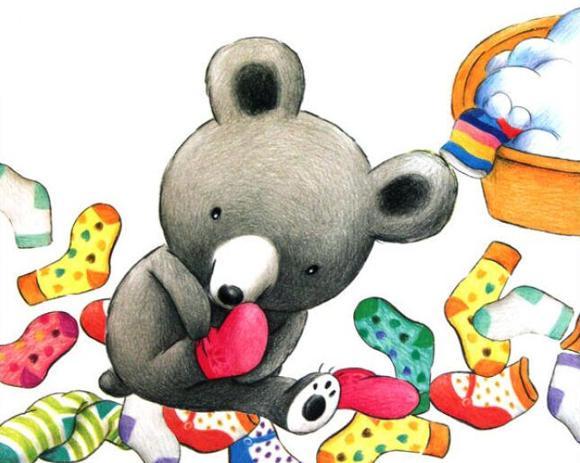 幼儿绘本推荐：洗四十双袜子的小波波熊