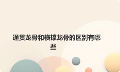 通贯龙骨和横撑龙骨的区别有哪些