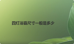 四灯浴霸尺寸一般是多少
