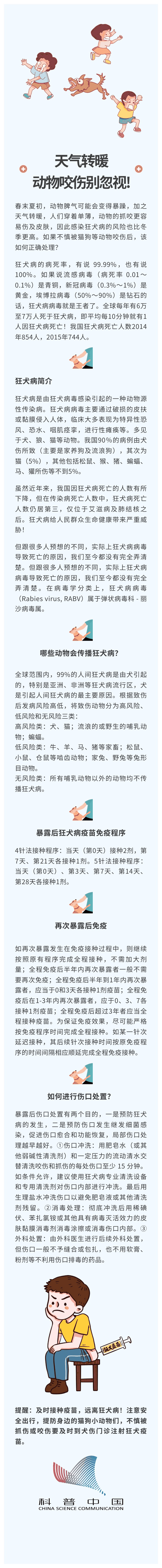 天气转暖，动物咬伤别忽视!