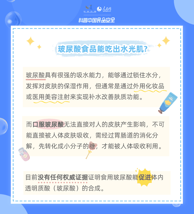 吃了抹脸的玻尿酸，能养出水光肌？
