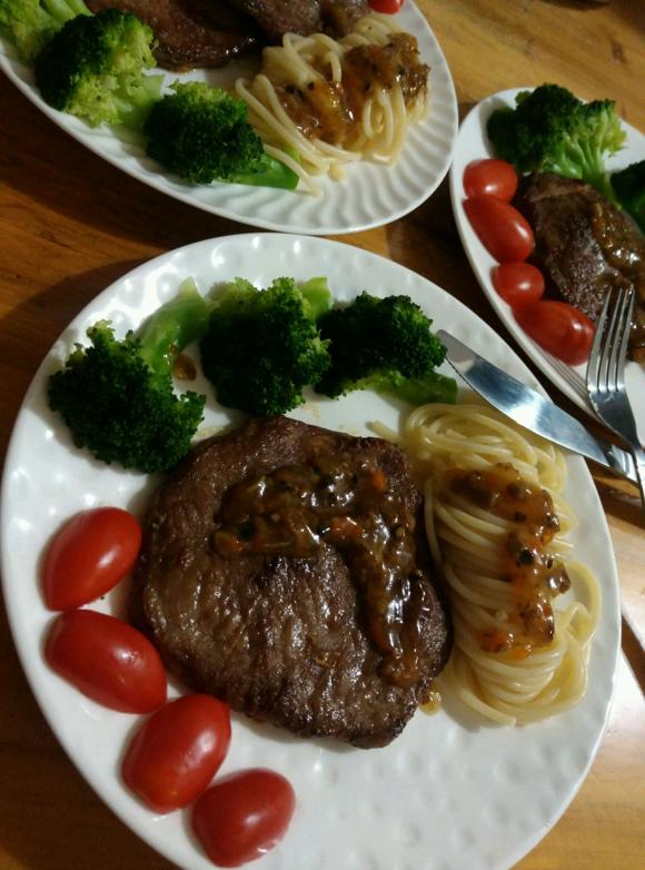 食谱：黑椒菲力牛扒