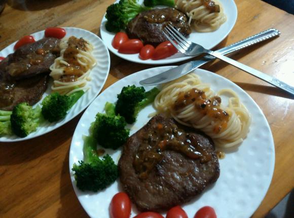 食谱：黑椒菲力牛扒