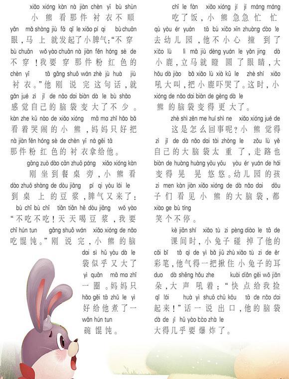 幼儿绘本故事：爱发脾气的小熊