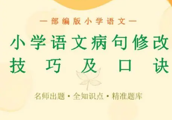 小学语文专项训练：病句类型详解及例句修改