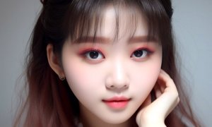 日系大眼无辜妆与韩系大眼无辜妆，配上美瞳绝美