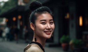 中长发卷发好看，还是盘发好看？