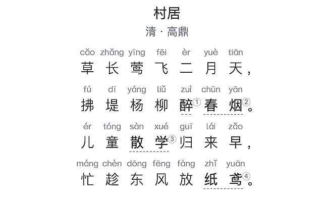 国学古诗启蒙（6） | 村居（清·高鼎）